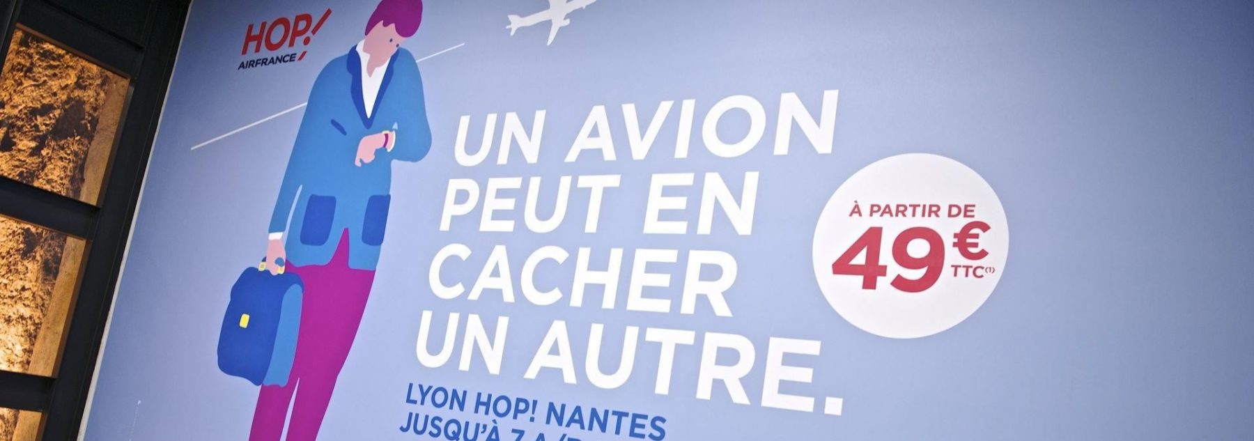 Affichage gare Part Dieu à Lyon dans l'unique parking de la gare