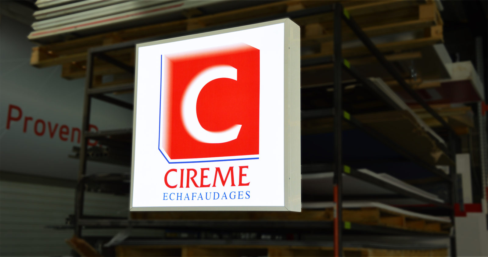 caisson-lumineux-lightbox-echafaudage-cireme