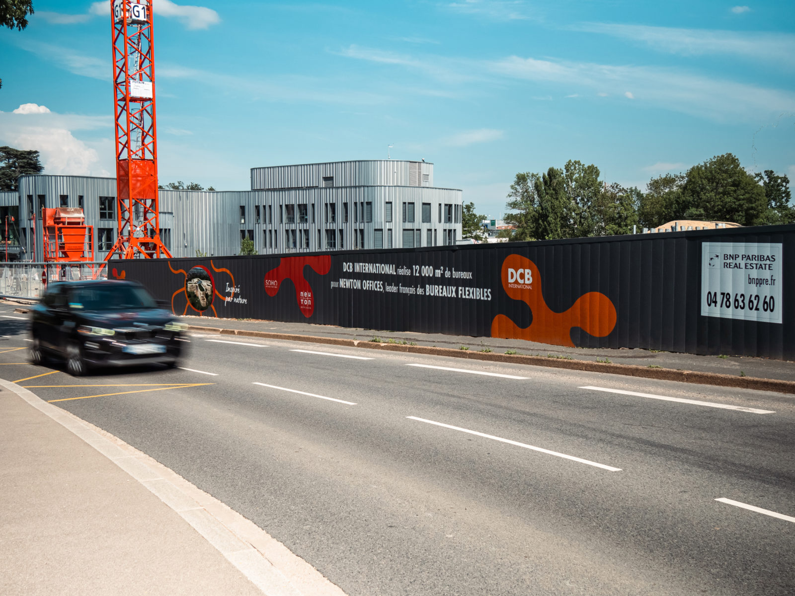habillage palissade chantier
