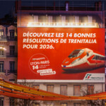 Affichage grand format Bellecour, campagne Trenitalia à Bellecour
