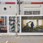 Transformer une palissade de chantier en média : ICADE à Lyon