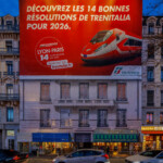 Affichage grand format Bellecour, campagne Trenitalia à Bellecour