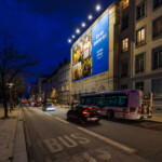 Publicité sur échafaudage Amazon Prime Video