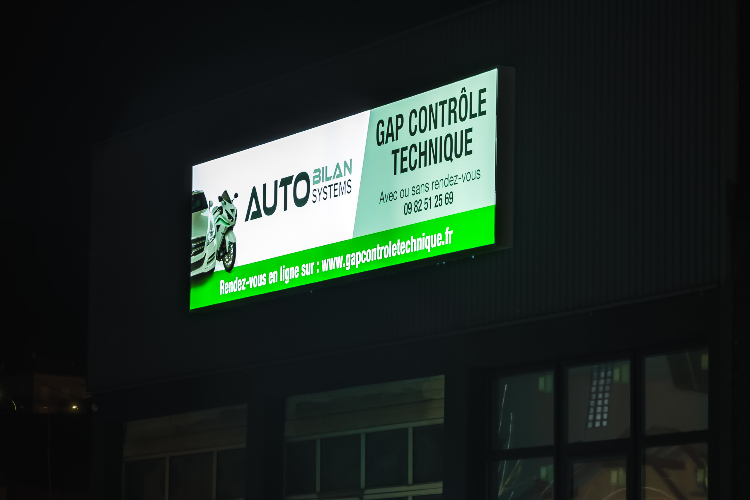 enseigne extérieure contrôle technique