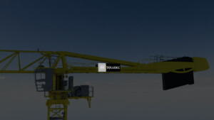 Vue d'ensemble 3D de LightBox Grue latérale en kit vue de nuit