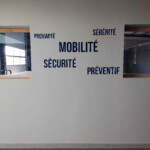 Marquage mural intérieur et valeurs d'entreprise pour atelier auto à Dijon